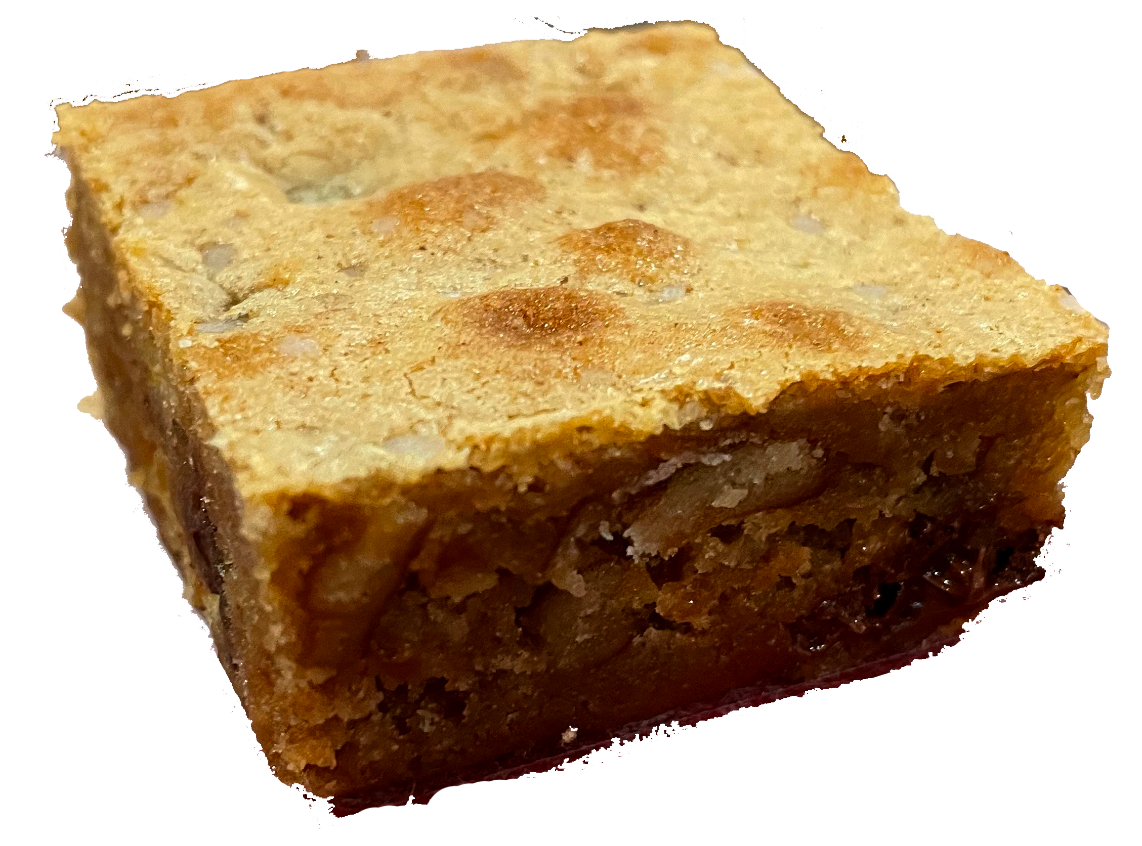 Pretzel Blondie with Chocolate Chips and Pretzel Crunch Bakie Bar